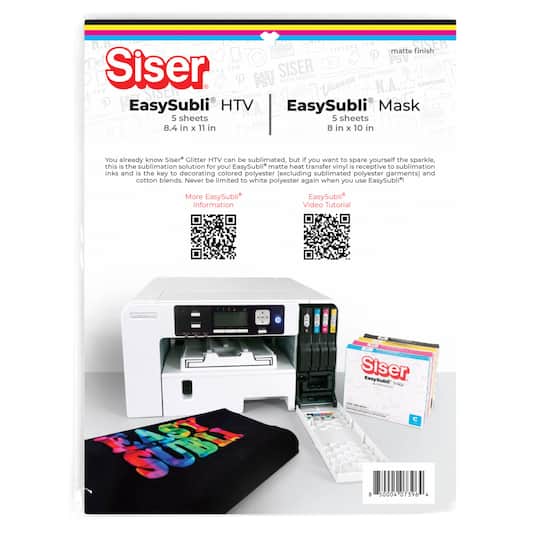 Siser® Easysubli® HTV Heat Transfer Vinyl & Mask, 10 Sheets